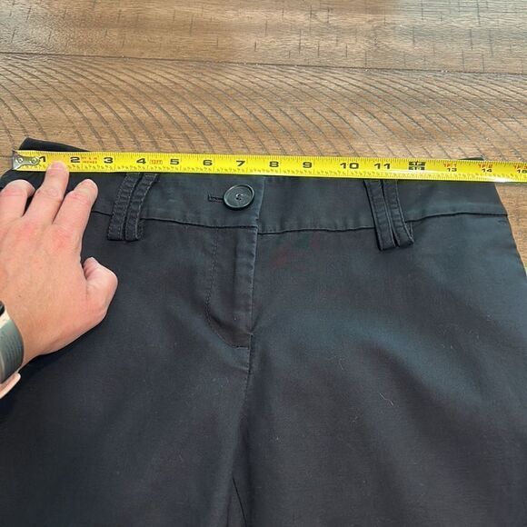 (3/$15) Loft stretch capris size 2 petite. Black - Picture 7 of 9